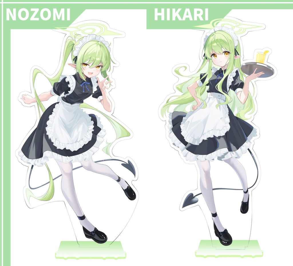 ブルーアーカイブ　橘ノゾミ・橘ヒカリ 19cmビックアクリルスタンド