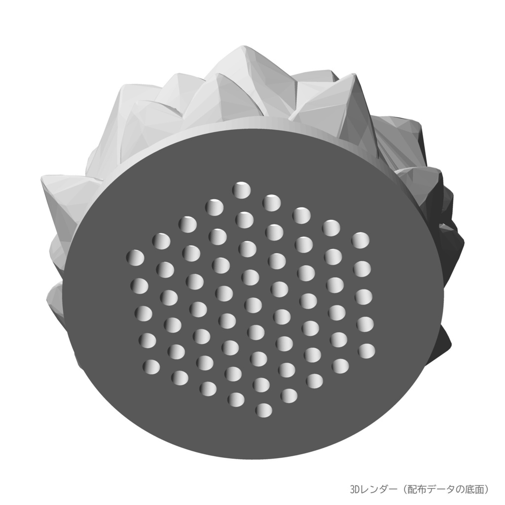 【3Dプリント用STL】蓮の花の植木鉢|花びらが重なる浅鉢 120mm・多肉植物向け・サポート不要