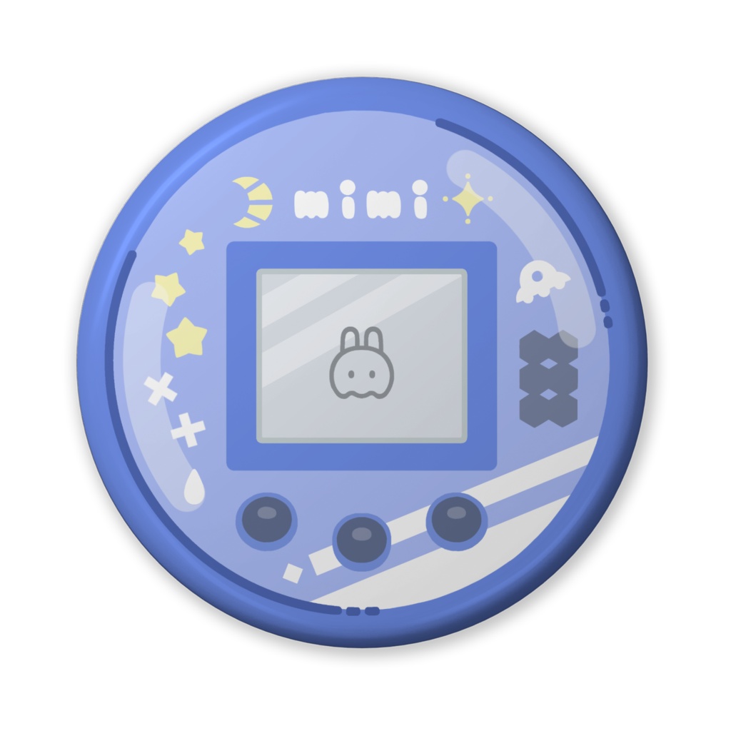 うさみ育成ゲーム風缶バッジ