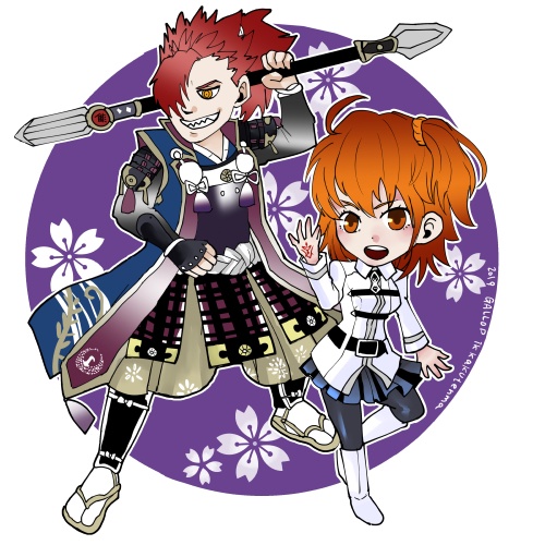 ぐだ&森君アクリルキーホルダー2種