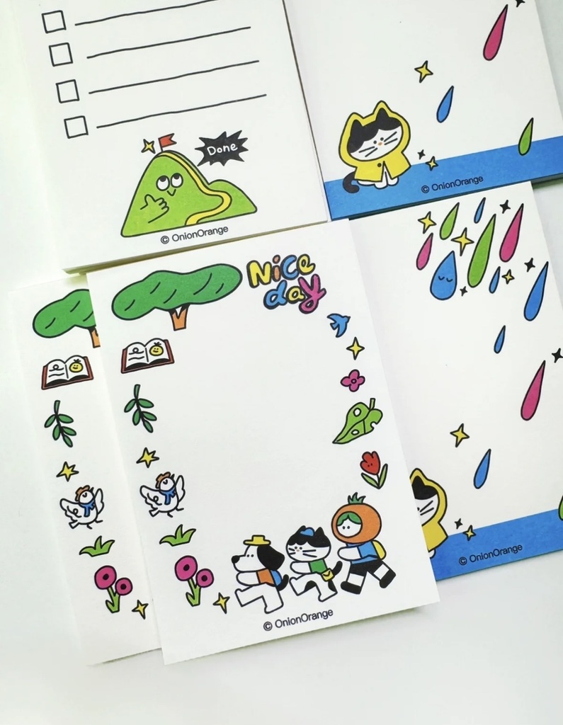 出游季メモパッド(Onion Orange/オリジナル)