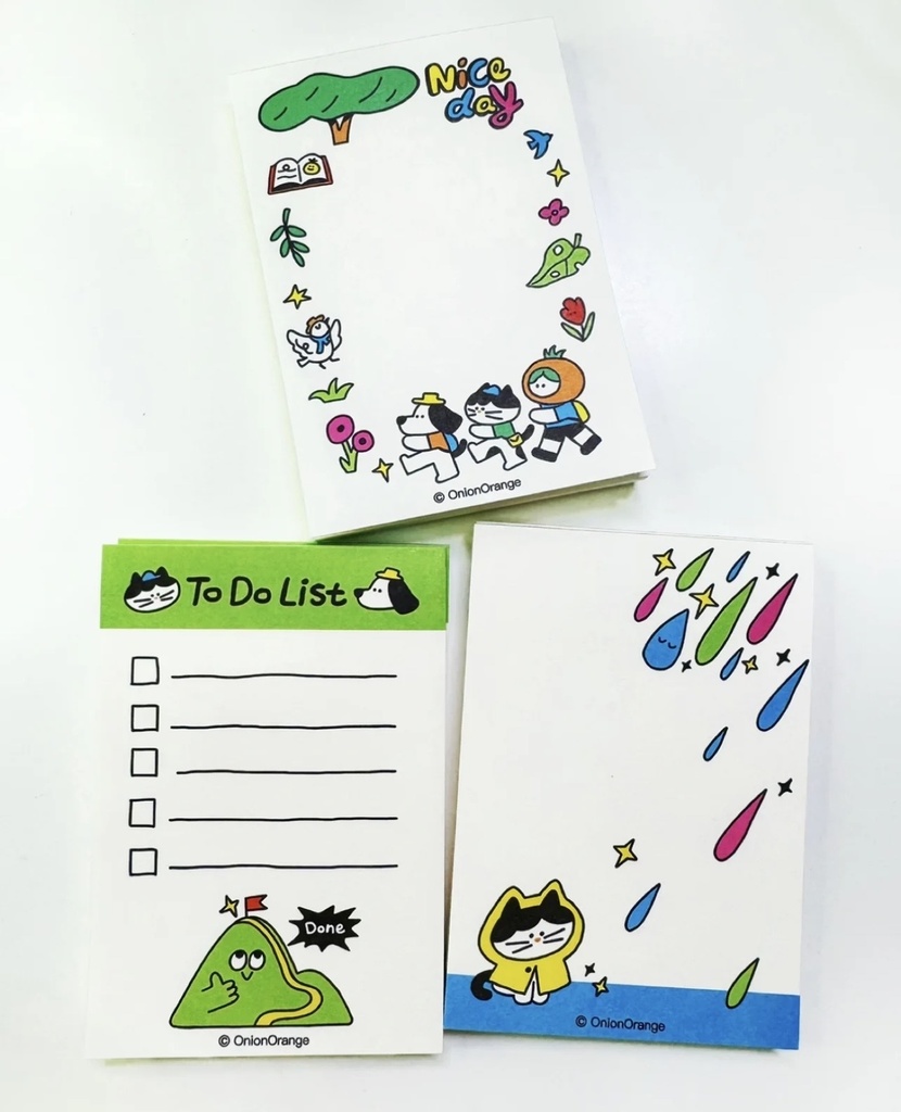 出游季メモパッド(Onion Orange/オリジナル)