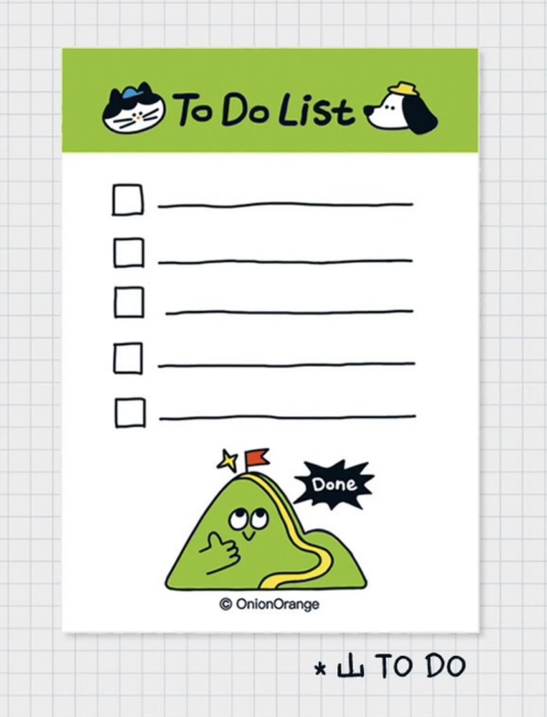 出游季メモパッド(Onion Orange/オリジナル)