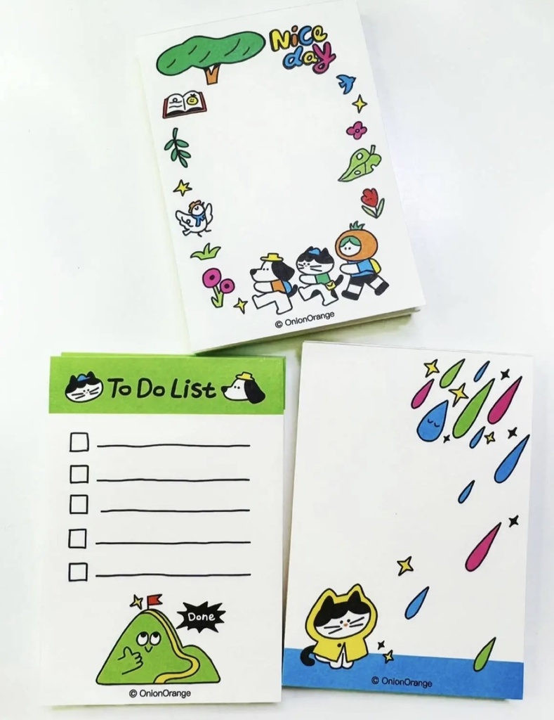 出游季メモパッド(Onion Orange/オリジナル)