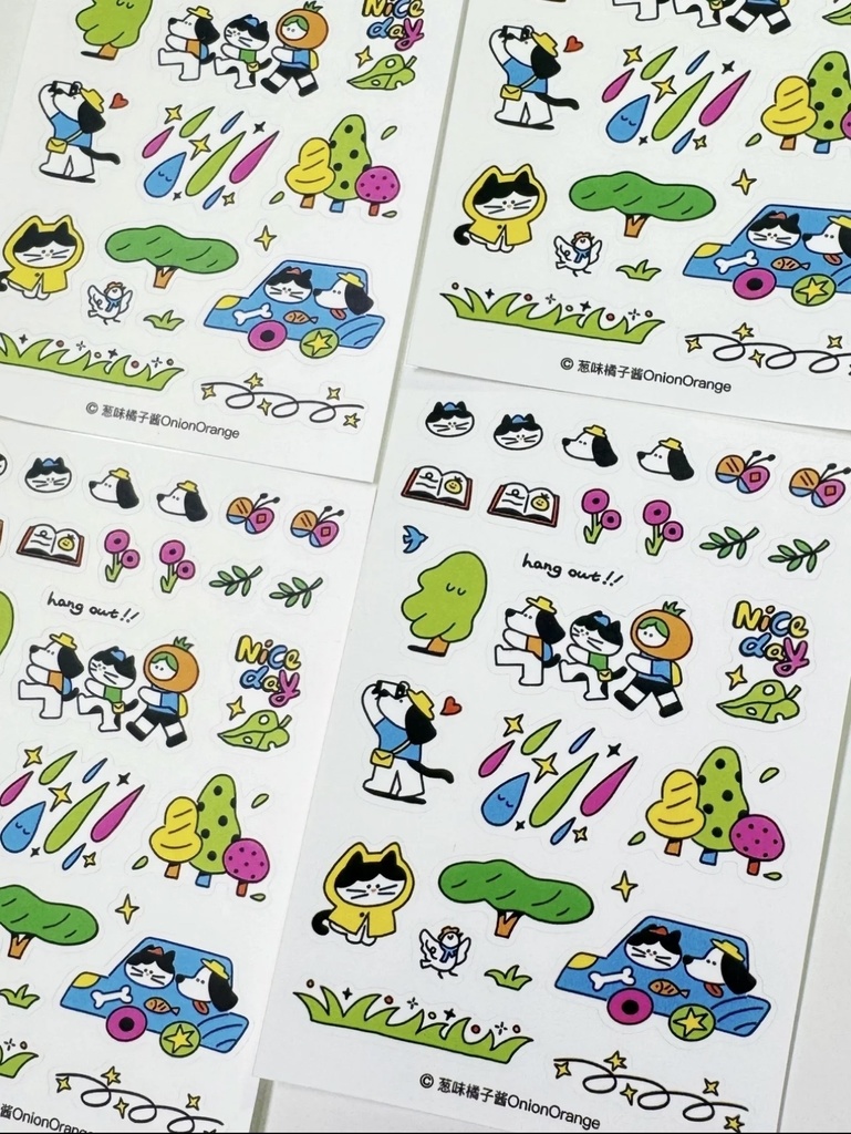 出游季ステッカー(Onion Orange/オリジナル)