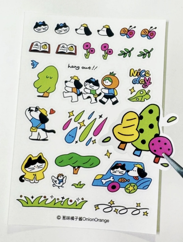 出游季ステッカー(Onion Orange/オリジナル)