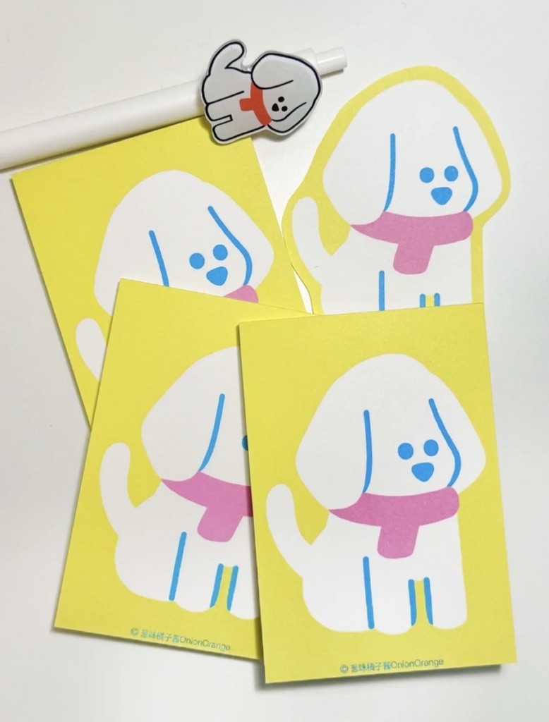 Onion Orange オリジナルデザイン付箋(3種) ねこ / いぬ / ペットミュージック