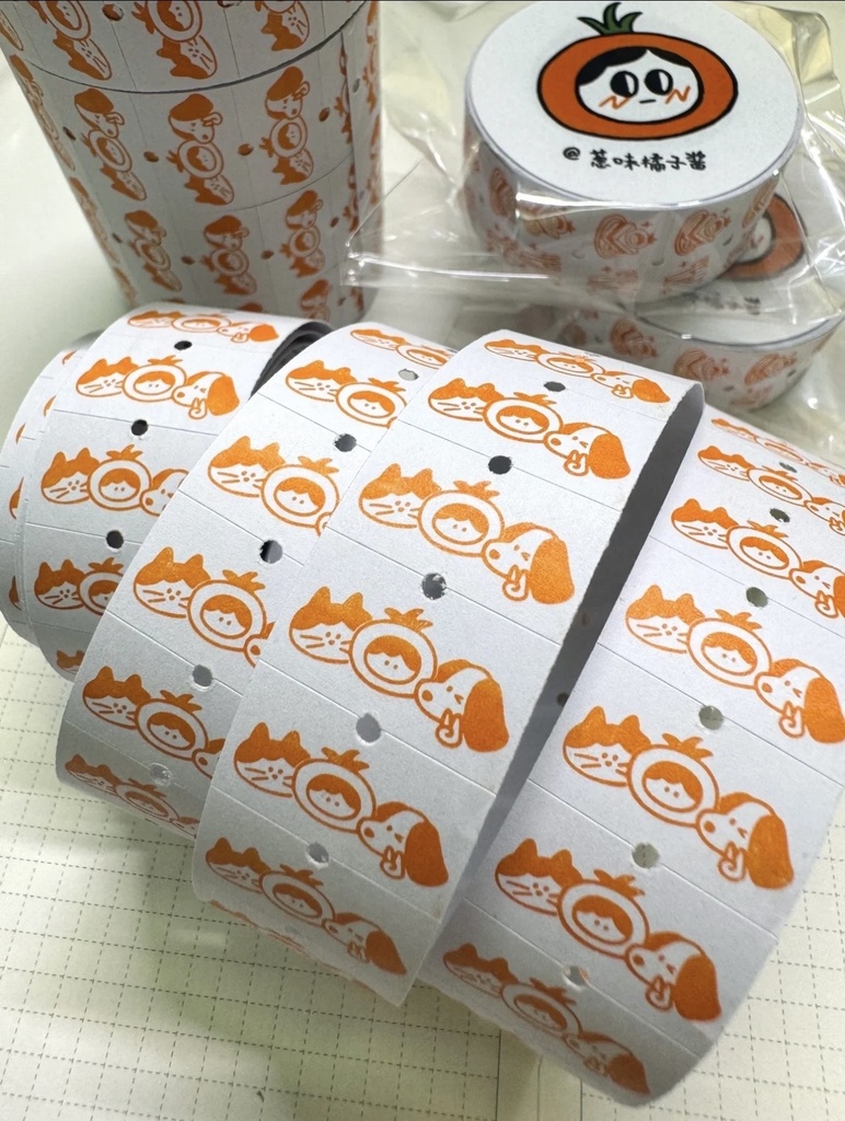 Onion Orange 手帳デコ・ラベルシール(オリジナルデザイン)