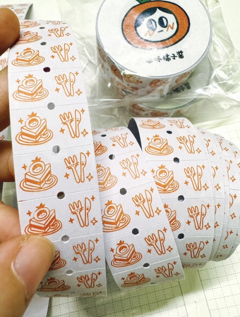 Onion Orange 手帳デコ・ラベルシール(オリジナルデザイン)