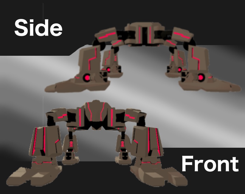 「VRChat想定 3Dモデル」換装四脚 Replacement quadruped