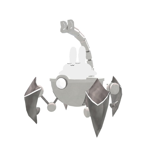 「VRChat想定 3Dモデル」換装四脚:ココアラクネ