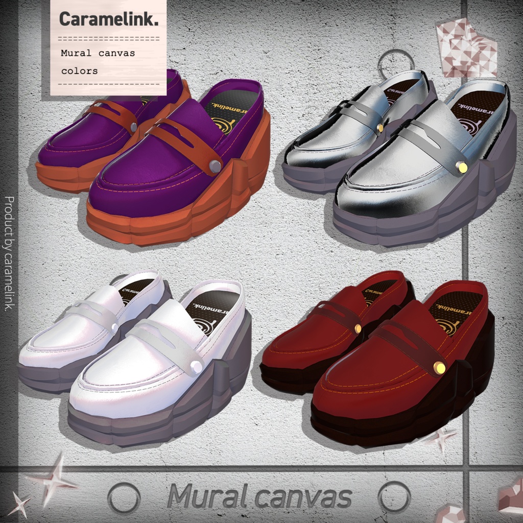 【5アバター対応】Mural canvas&ジェムレッグウォーマー