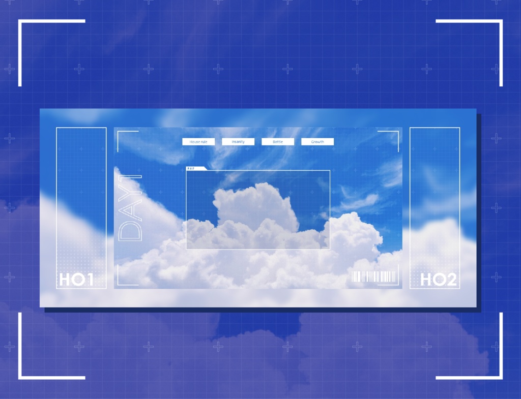 【無料あり】青空モチーフ部屋素材セット【ココフォリア】