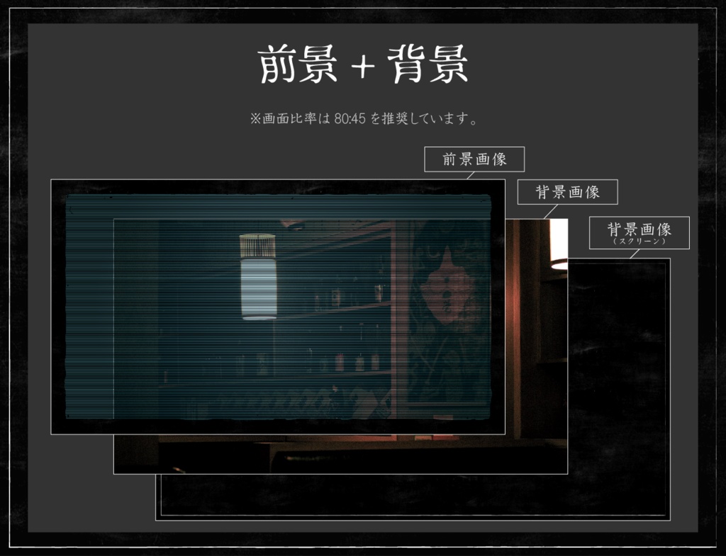 【無料あり】ホラー部屋素材セットⅡ【ココフォリア】