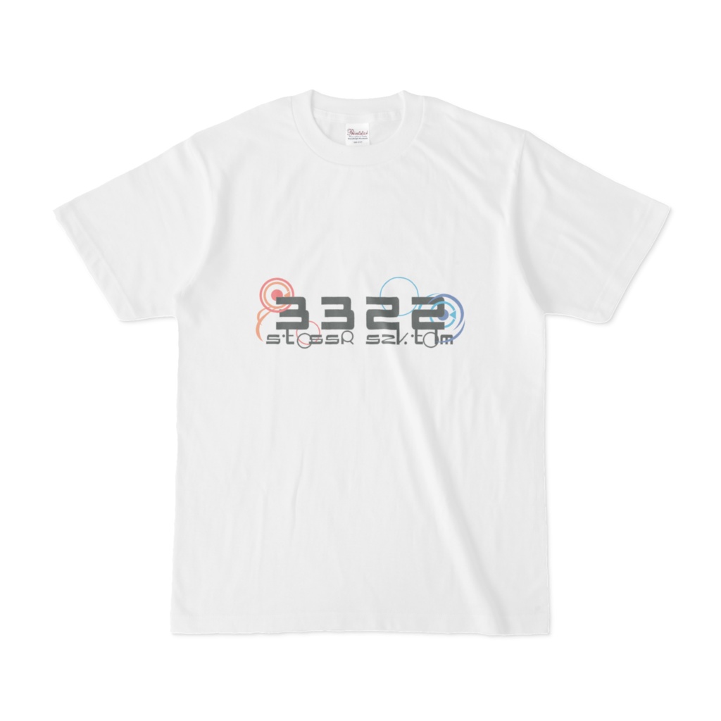 ささつづ抽象Tシャツ