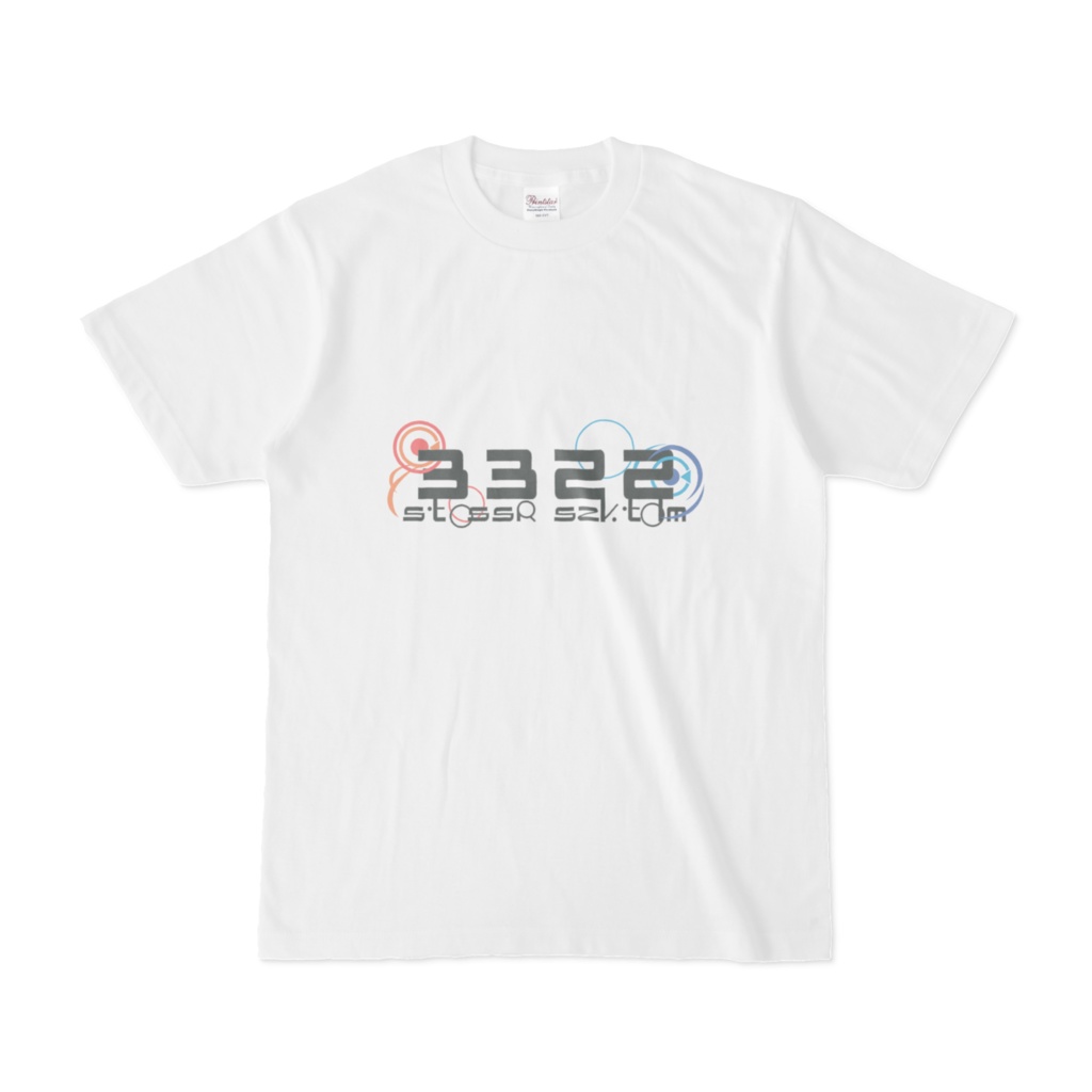 ささつづ抽象Tシャツ