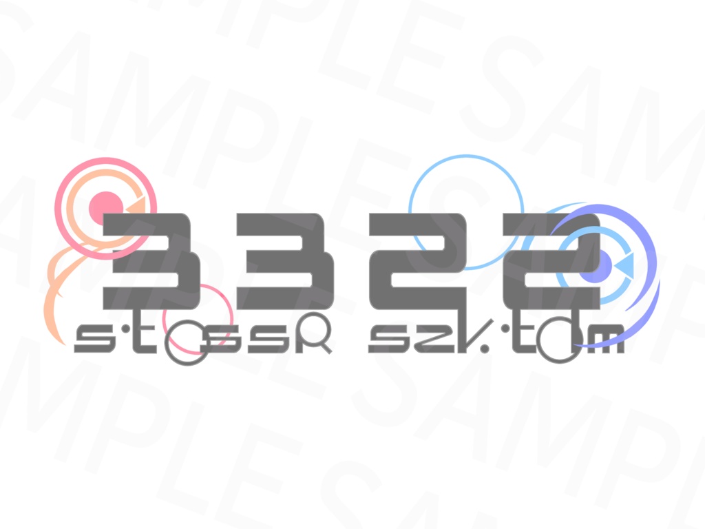 ささつづ抽象Tシャツ