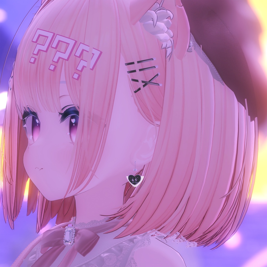 【液体が揺れる】ぽしゃけピアス【VRChat想定】