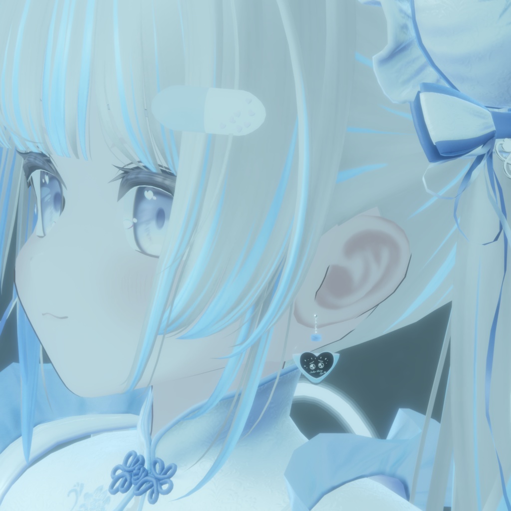 【液体が揺れる】ぽしゃけピアス【VRChat想定】