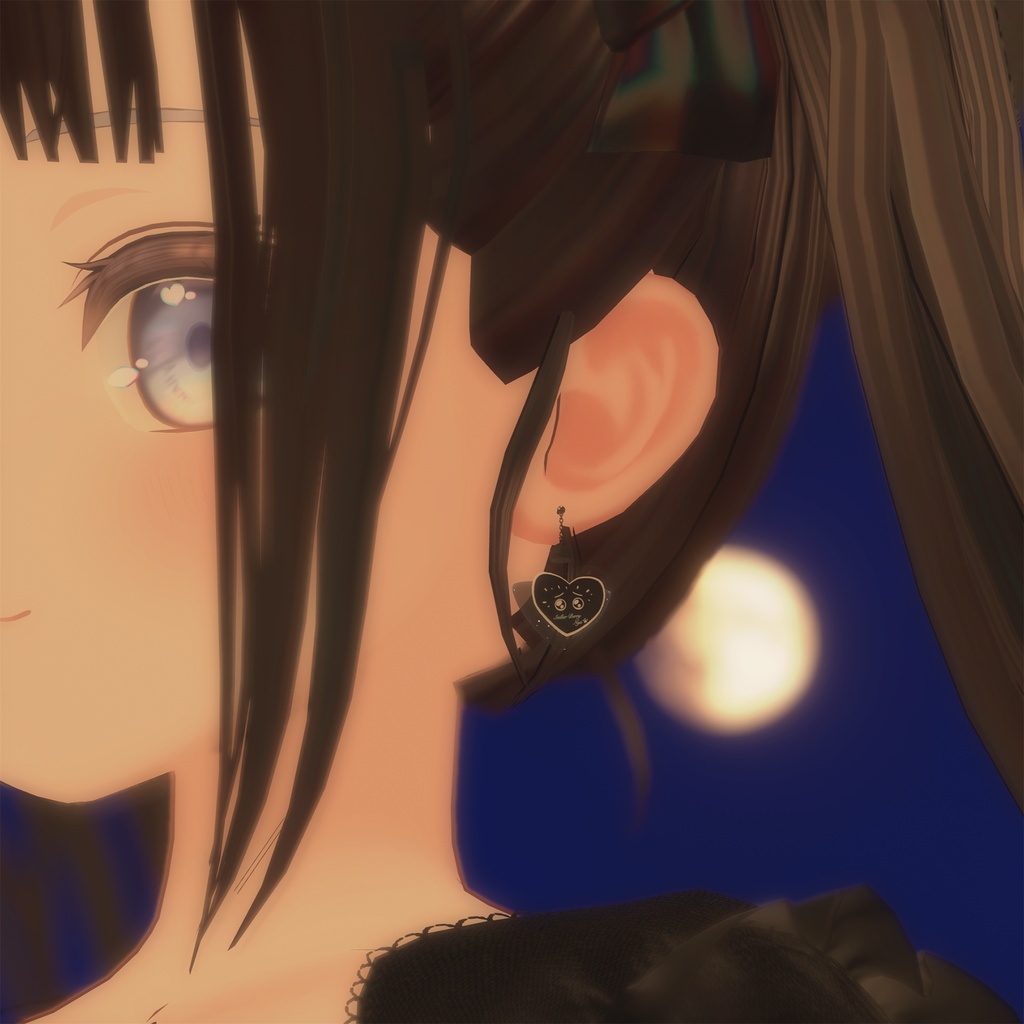 【液体が揺れる】ぽしゃけピアス【VRChat想定】