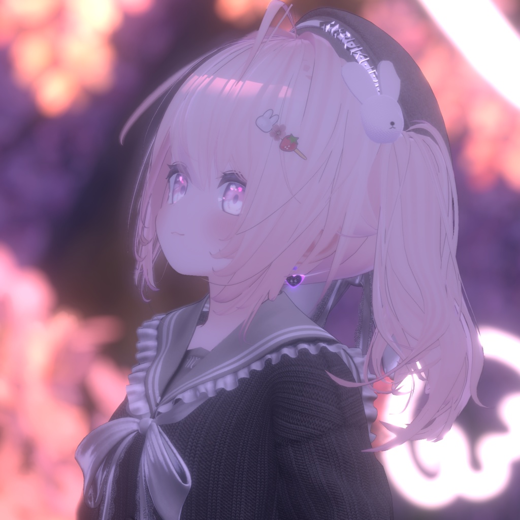 【液体が揺れる】ぽしゃけピアス【VRChat想定】