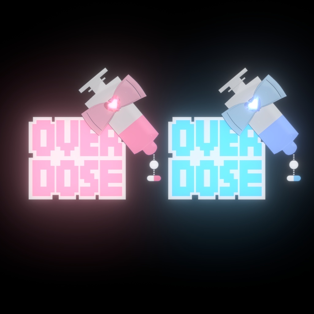 OVERDOSEヘアピン【VRChat想定】