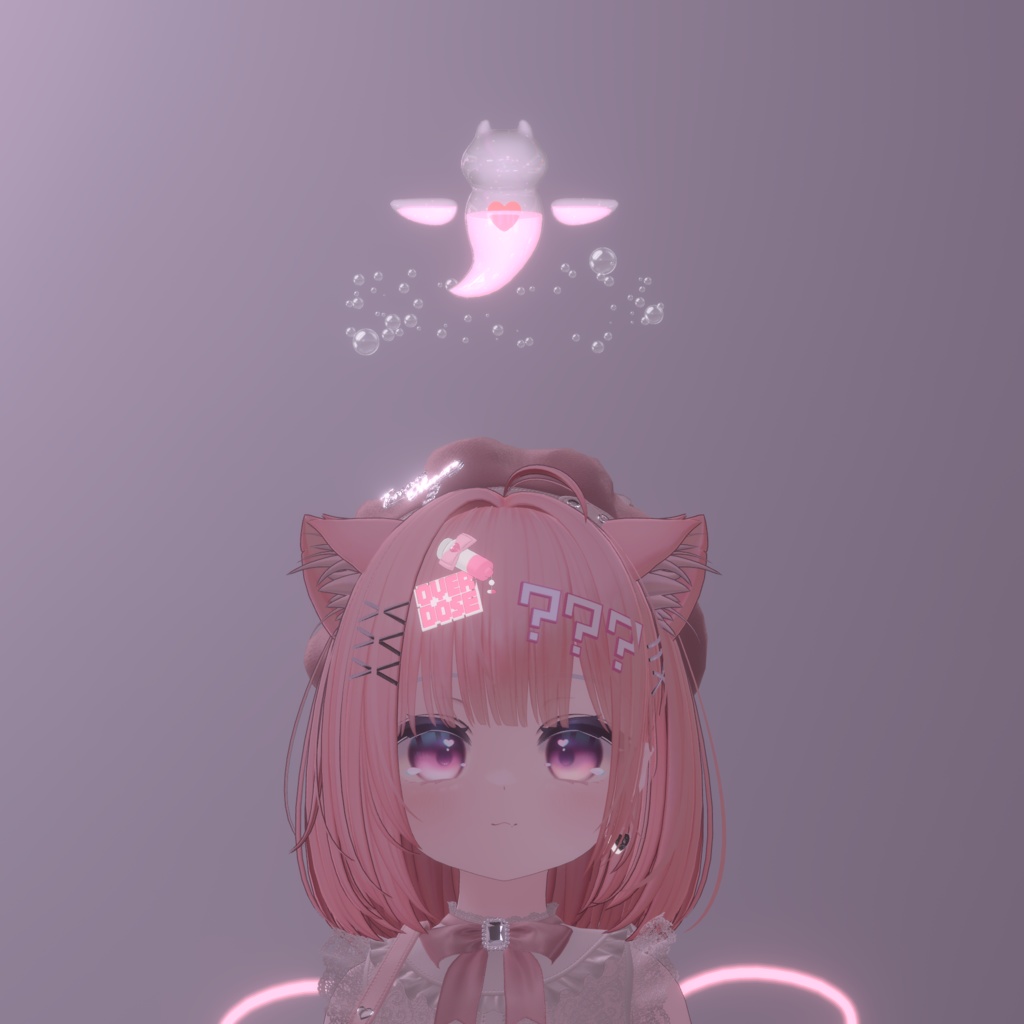 かわいく追従ᰔᩚクリオネぷかぷかヘイロー【液体が揺れる♡】