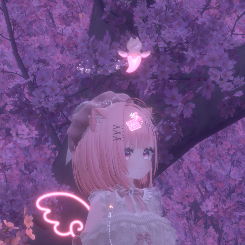 かわいく追従ᰔᩚクリオネぷかぷかヘイロー【液体が揺れる♡】