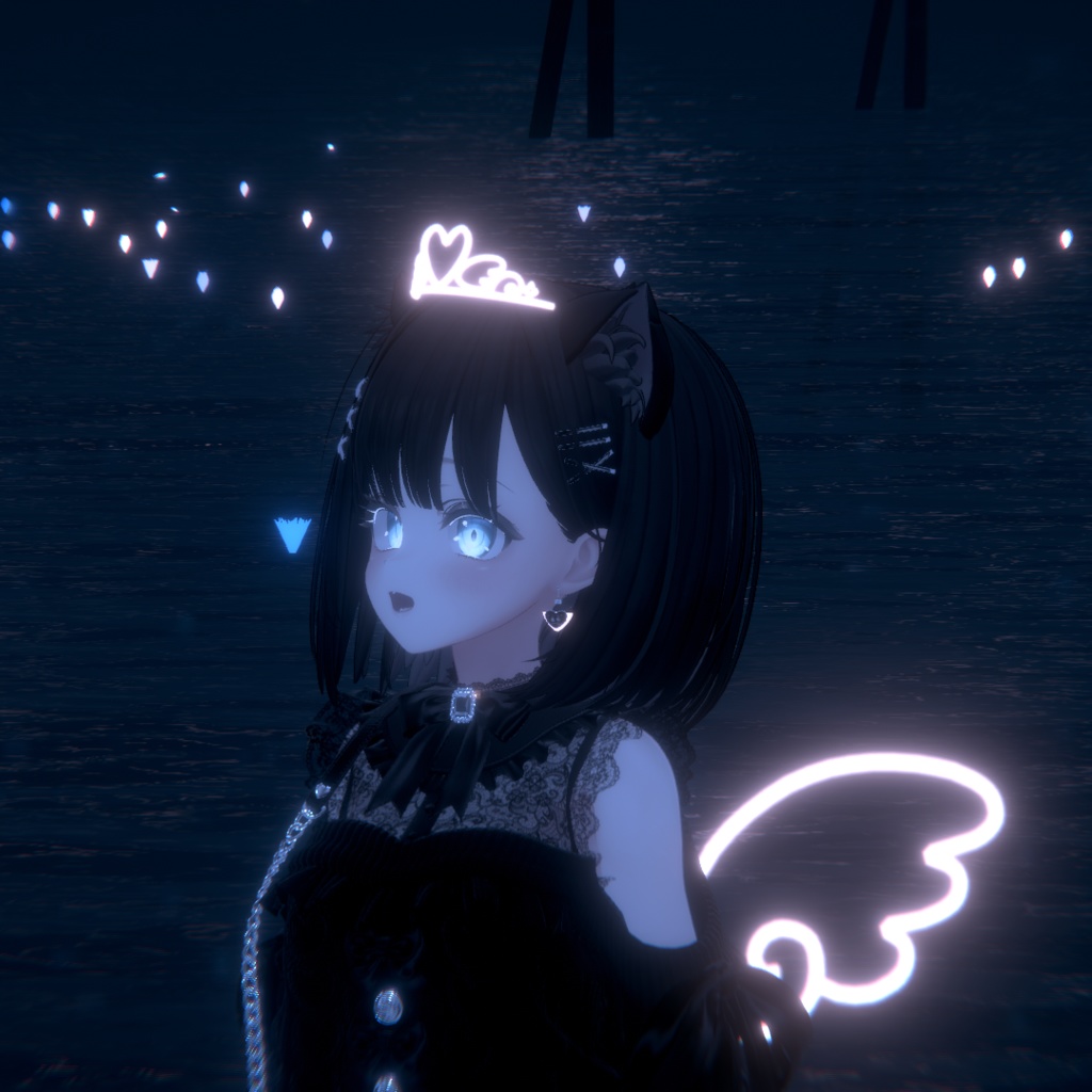 ಇAngelNeonTiaraಇ【ネオン風なティアラ&ヘイロー】