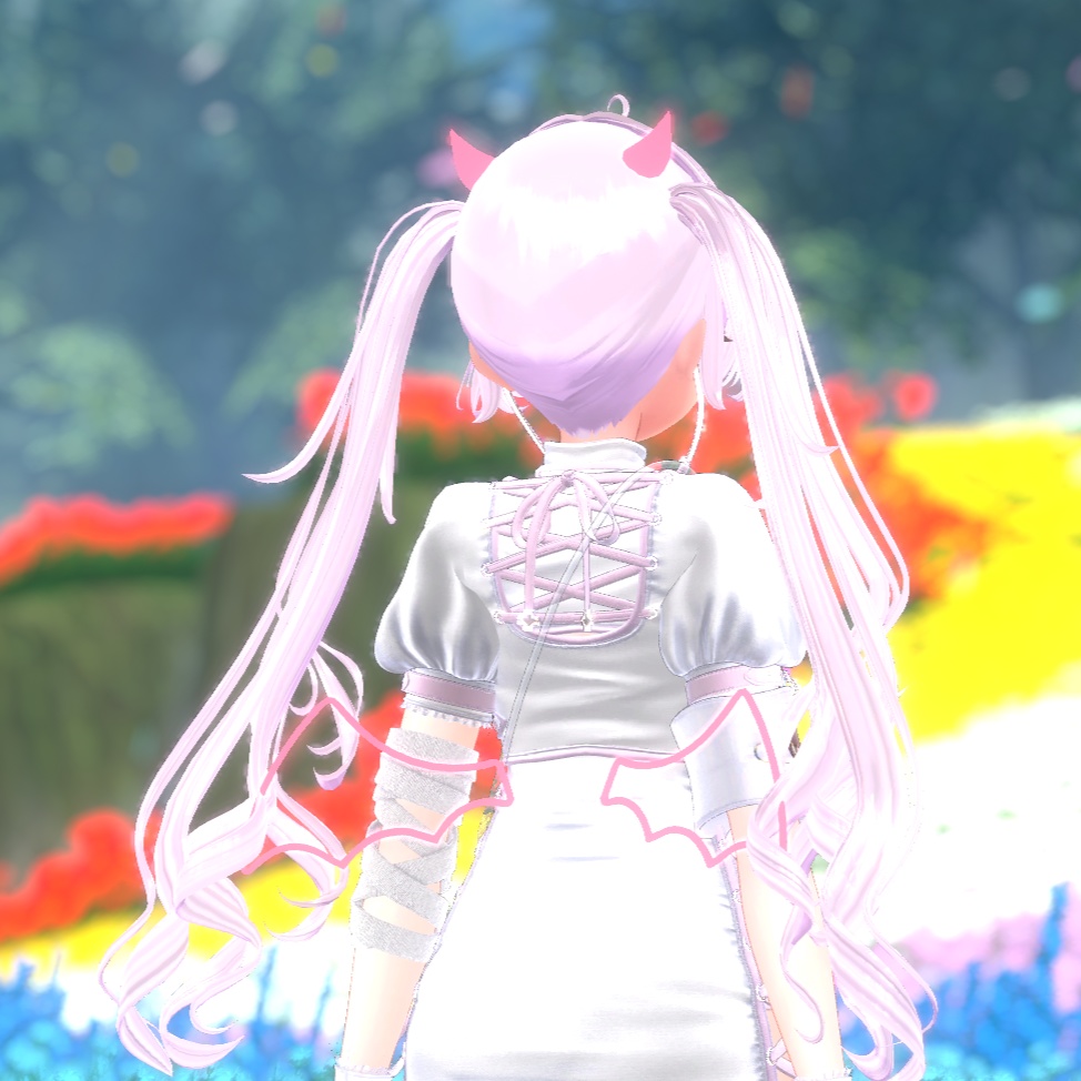 【ネオン風な悪魔の羽と角】DevilNeonWing【VRChat想定】