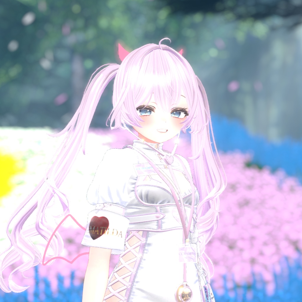 【ネオン風な悪魔の羽と角】DevilNeonWing【VRChat想定】