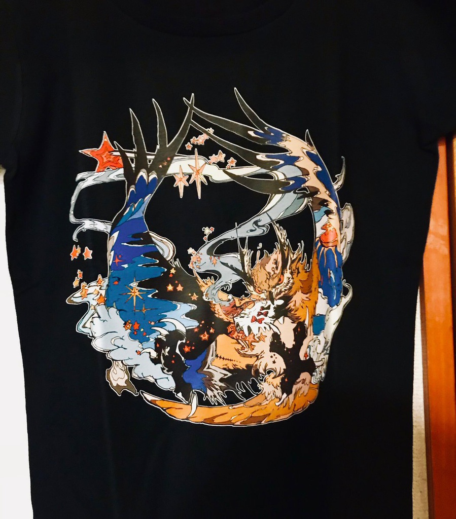 Tシャツ(フクロウと虎)