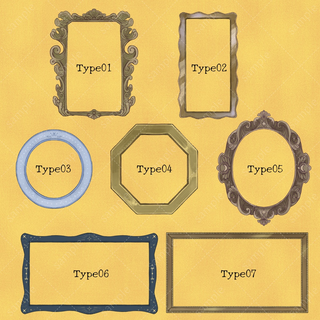 ◇イラスト素材◇額縁コレクション