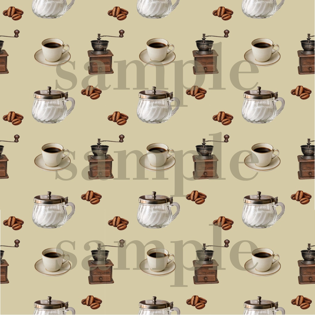 【デジタルペーパー】純喫茶_コーヒー 4セット×2色セット