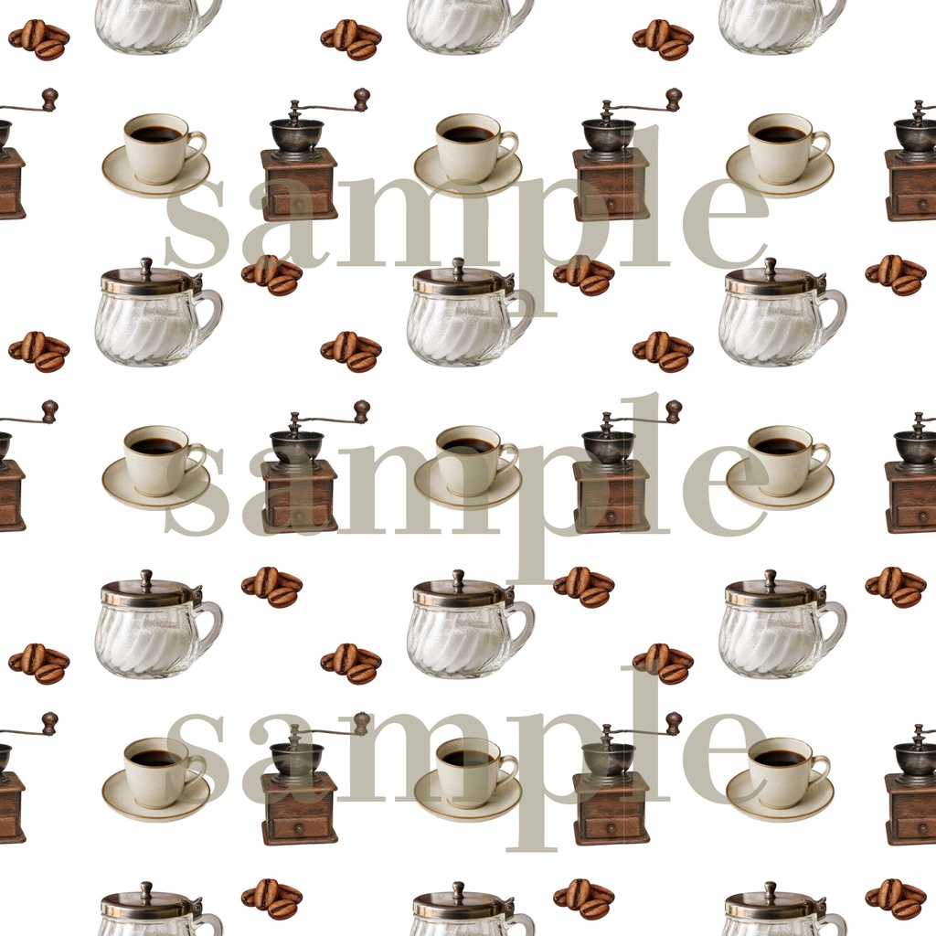 【デジタルペーパー】純喫茶_コーヒー 4セット×2色セット