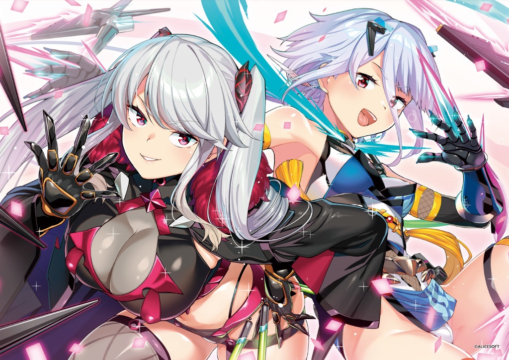 超昂大戦5周年　邪閃忍ライカ＆超昂閃忍イノリ（石鎚ぎんこ）　B2タペストリー