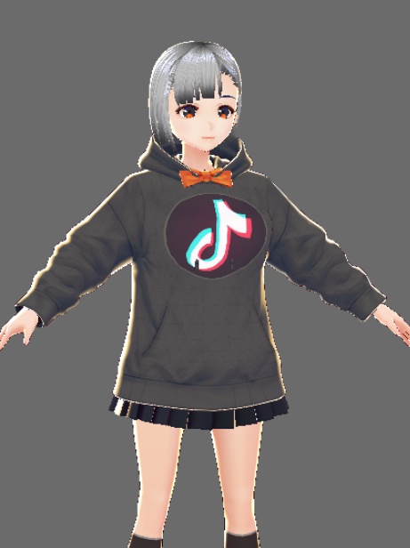 vroid tiktok hoodie