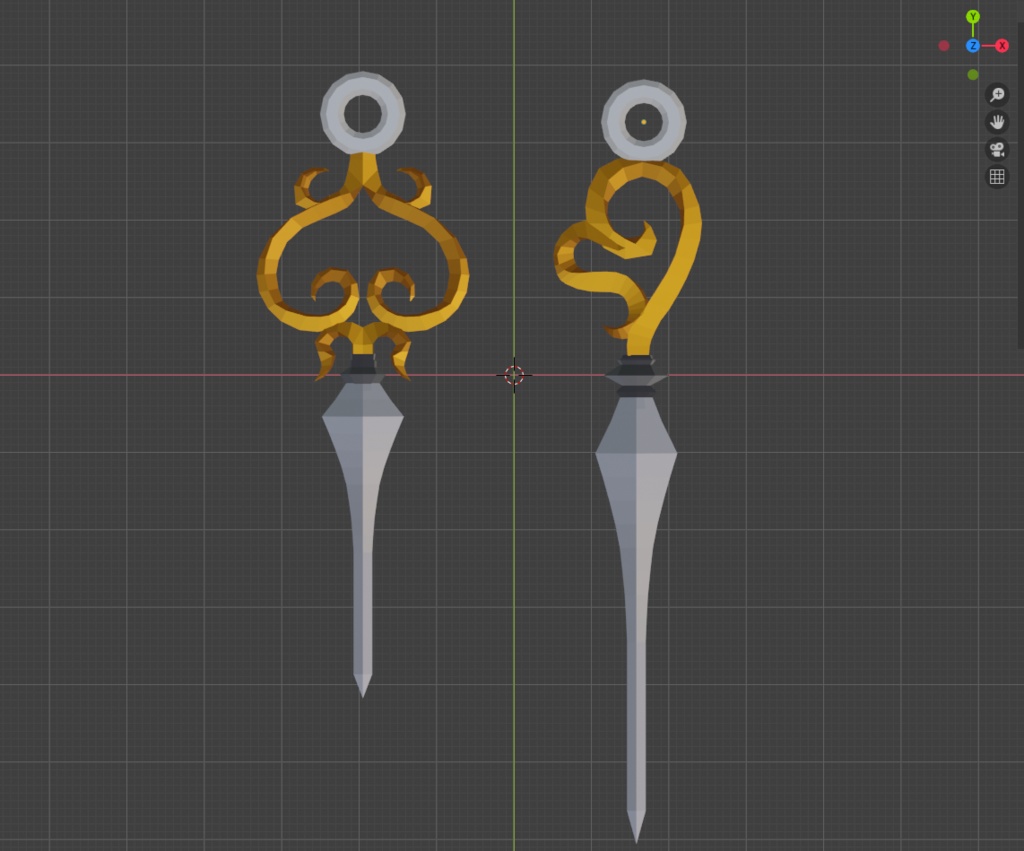 【drawing reference】Ouro Kronii's swords .FBX