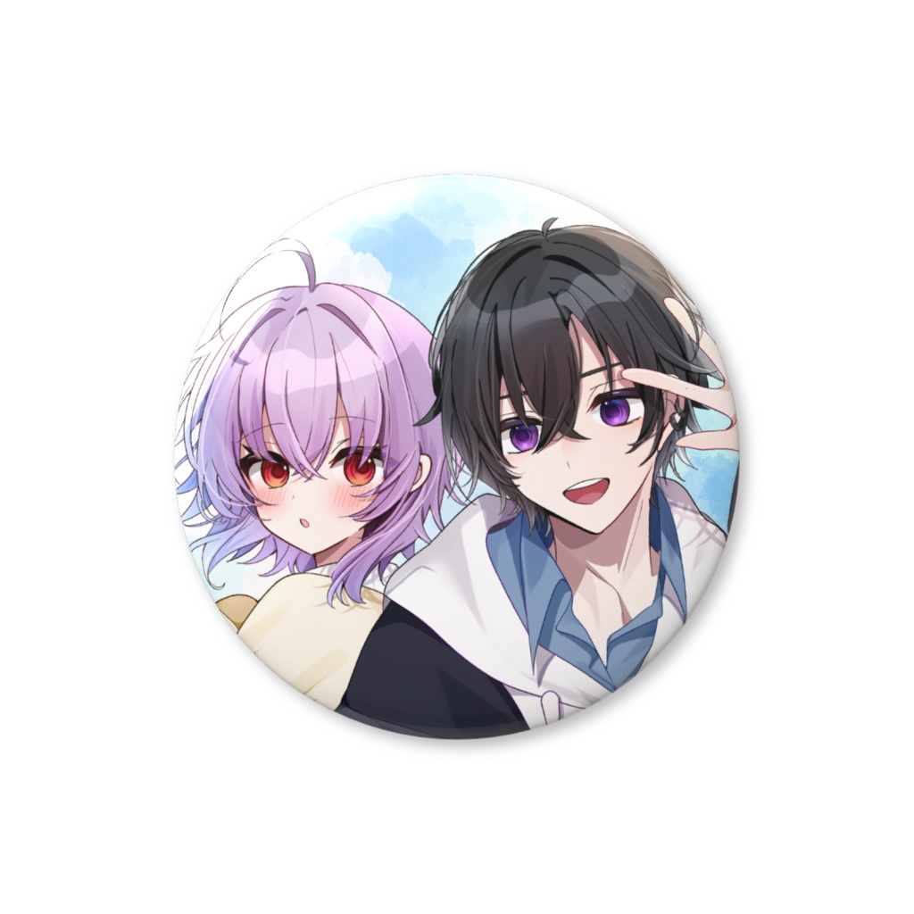 【ふたたま夕途&レイナ】誕生日記念缶バッジ32mm