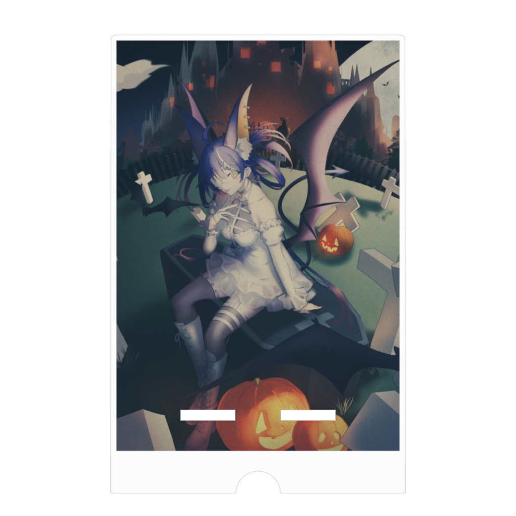 2025ハロウィンイラストスマホスタンド