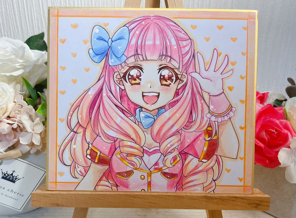 【アイカツシリーズ】歴代主人公 ミニ色紙原画