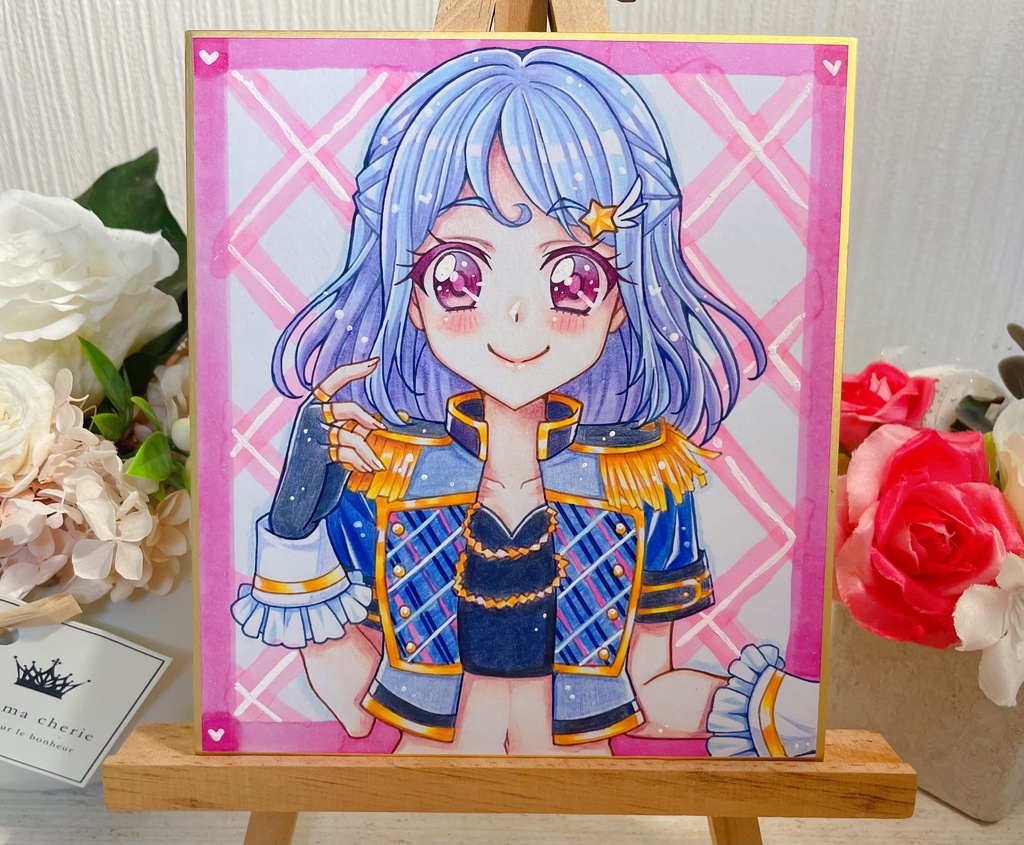 【アイカツシリーズ】歴代主人公 ミニ色紙原画