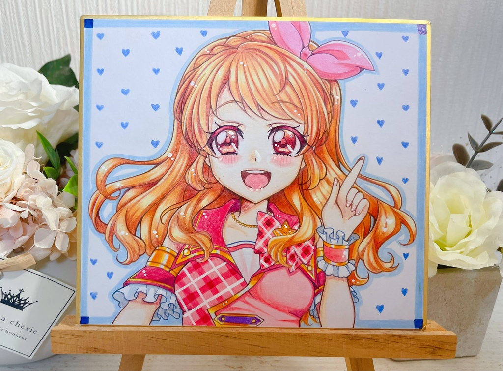 【アイカツシリーズ】歴代主人公 ミニ色紙原画