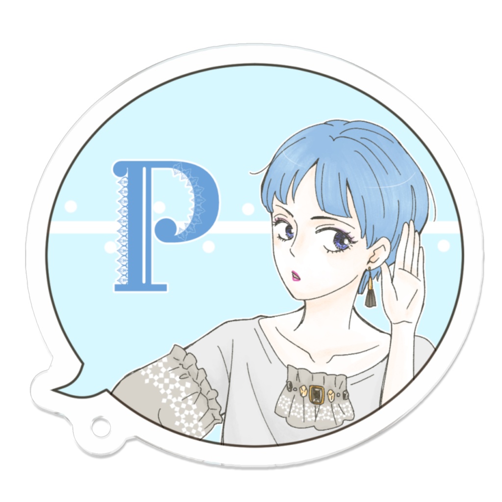 アクキー【イニシャルP】