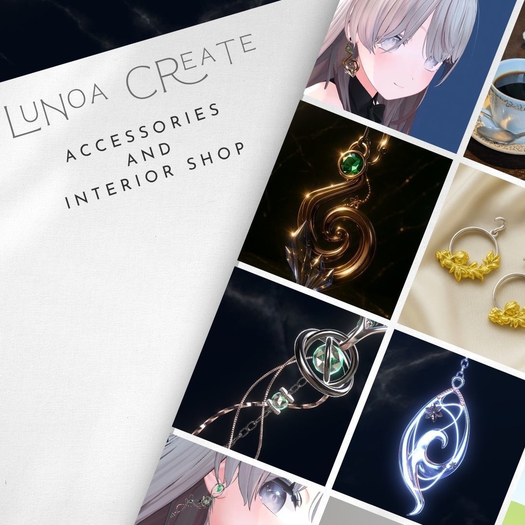 SeRoP〈シロップ〉VRC想定イヤリング / ピアス(Quest対応有)