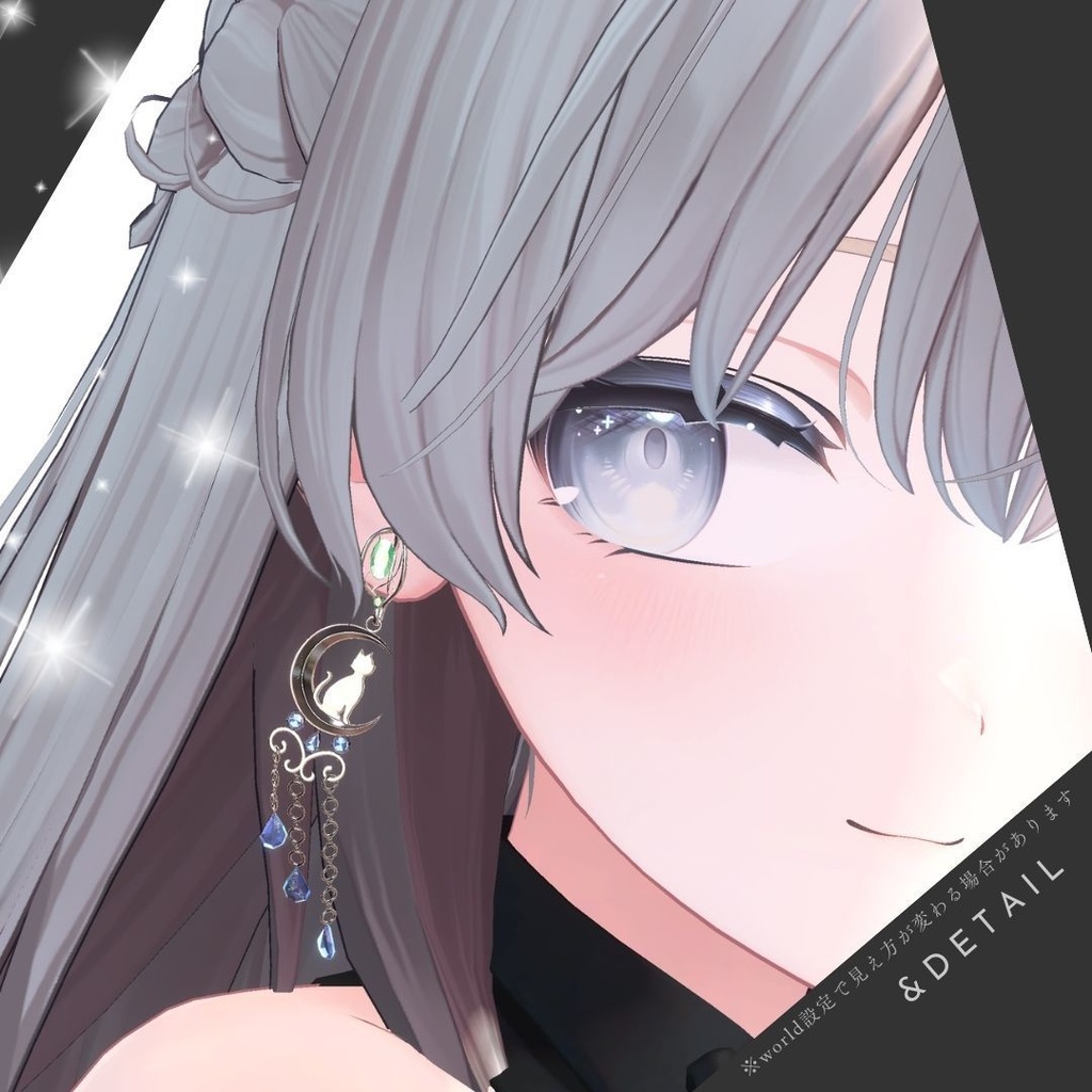 【VRC想定イヤリング / ピアス】LuNA