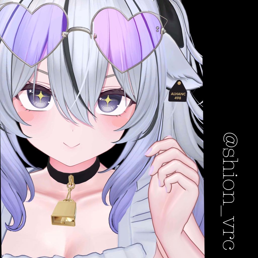 【ミルティナ】髪&牛耳テクスチャ,カウベル・耳タグ