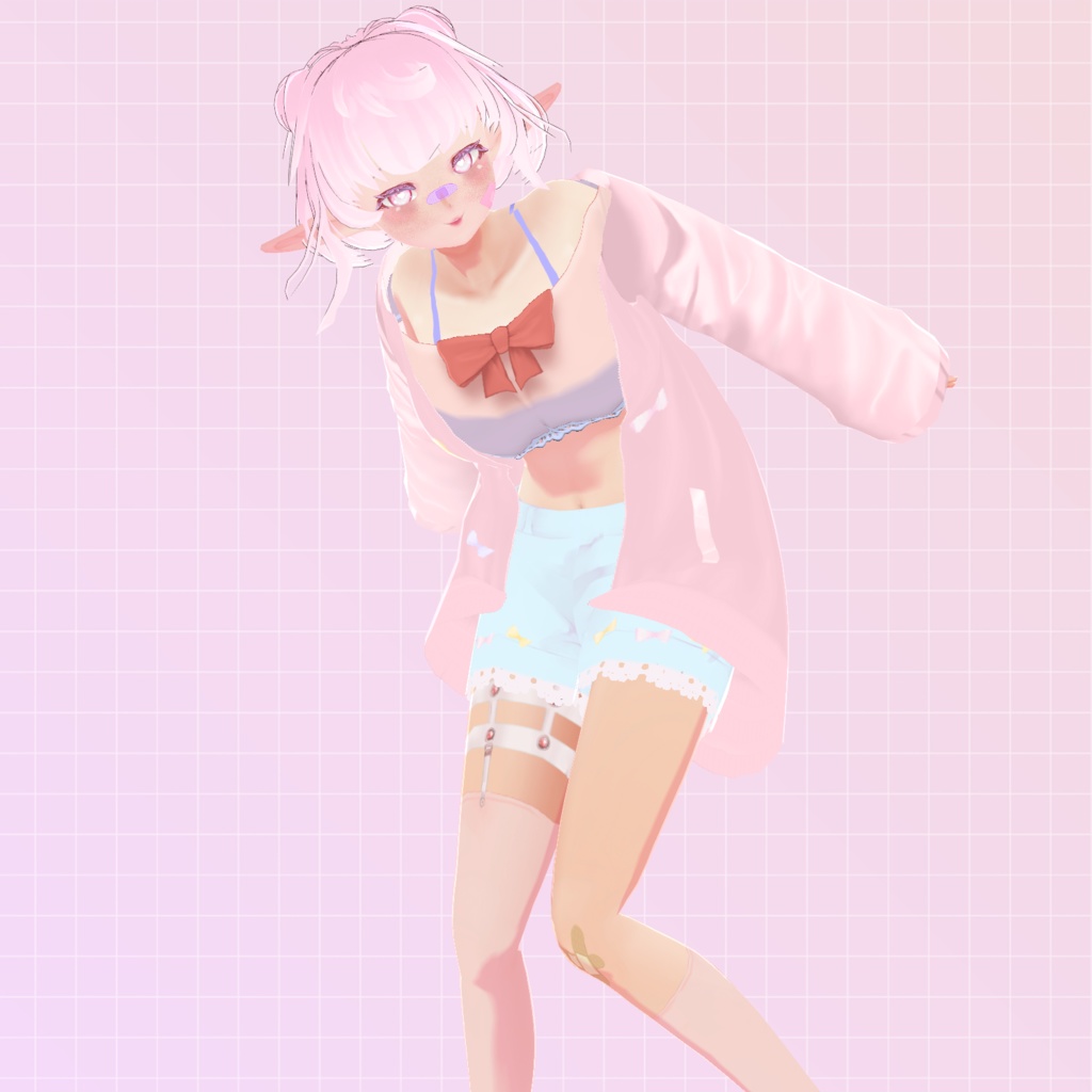 Cute Pastel Bow Shorts (free)