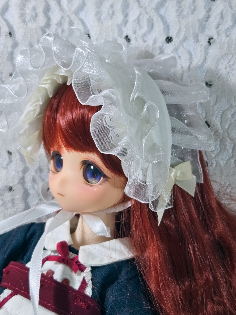ハーフボンネット風ヘッドドレス