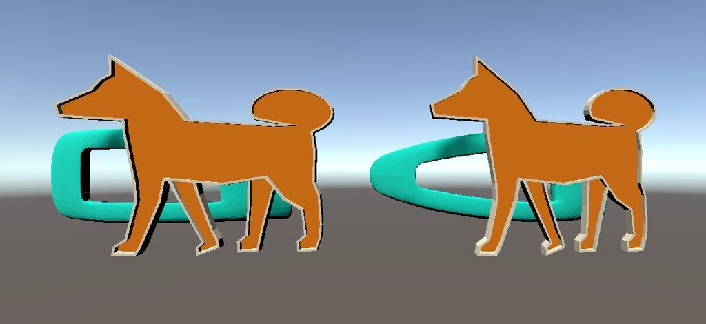犬ヘアピン(FBXモデル)